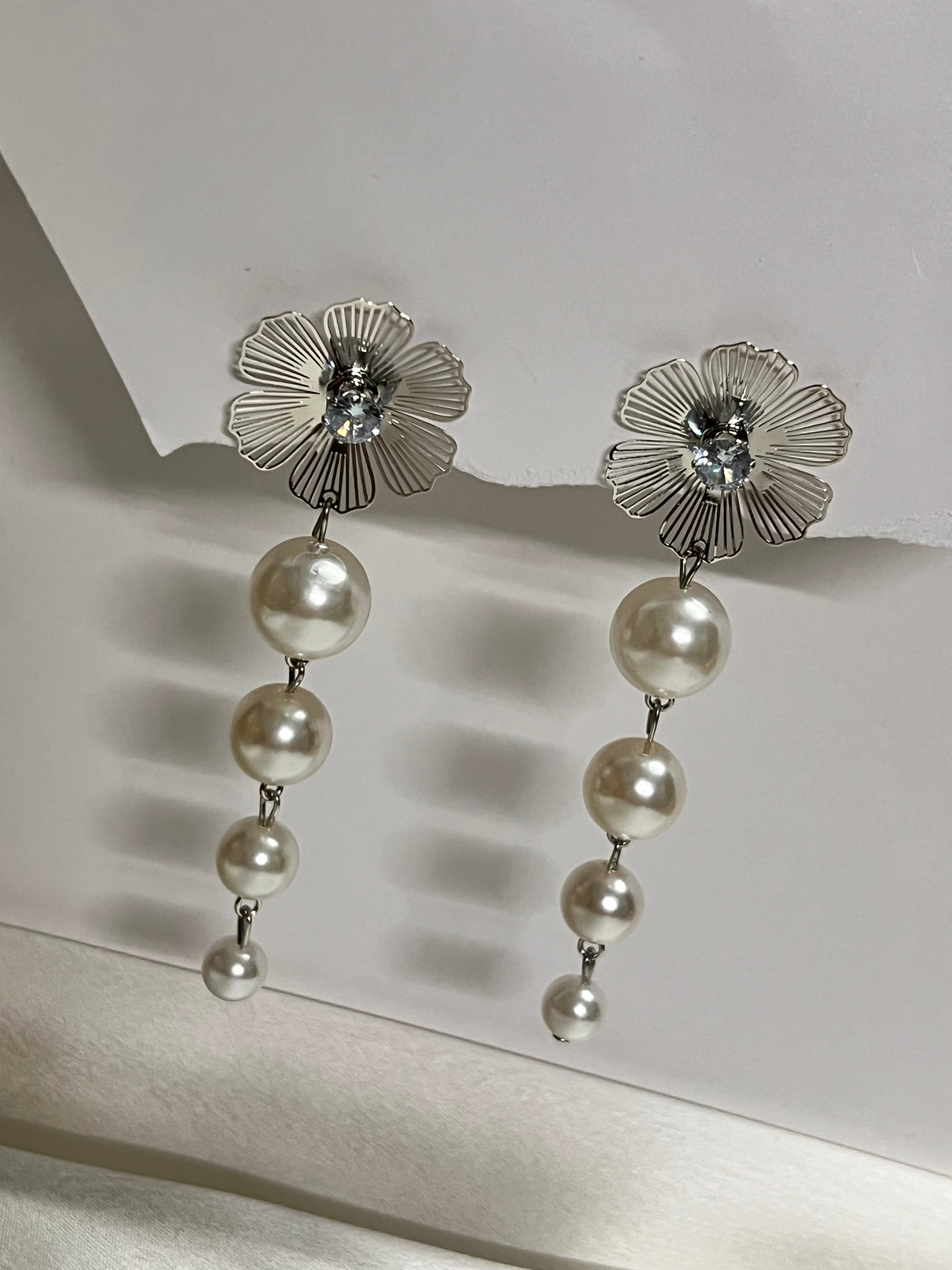 SIVERLY PEARL Fashion Earrings