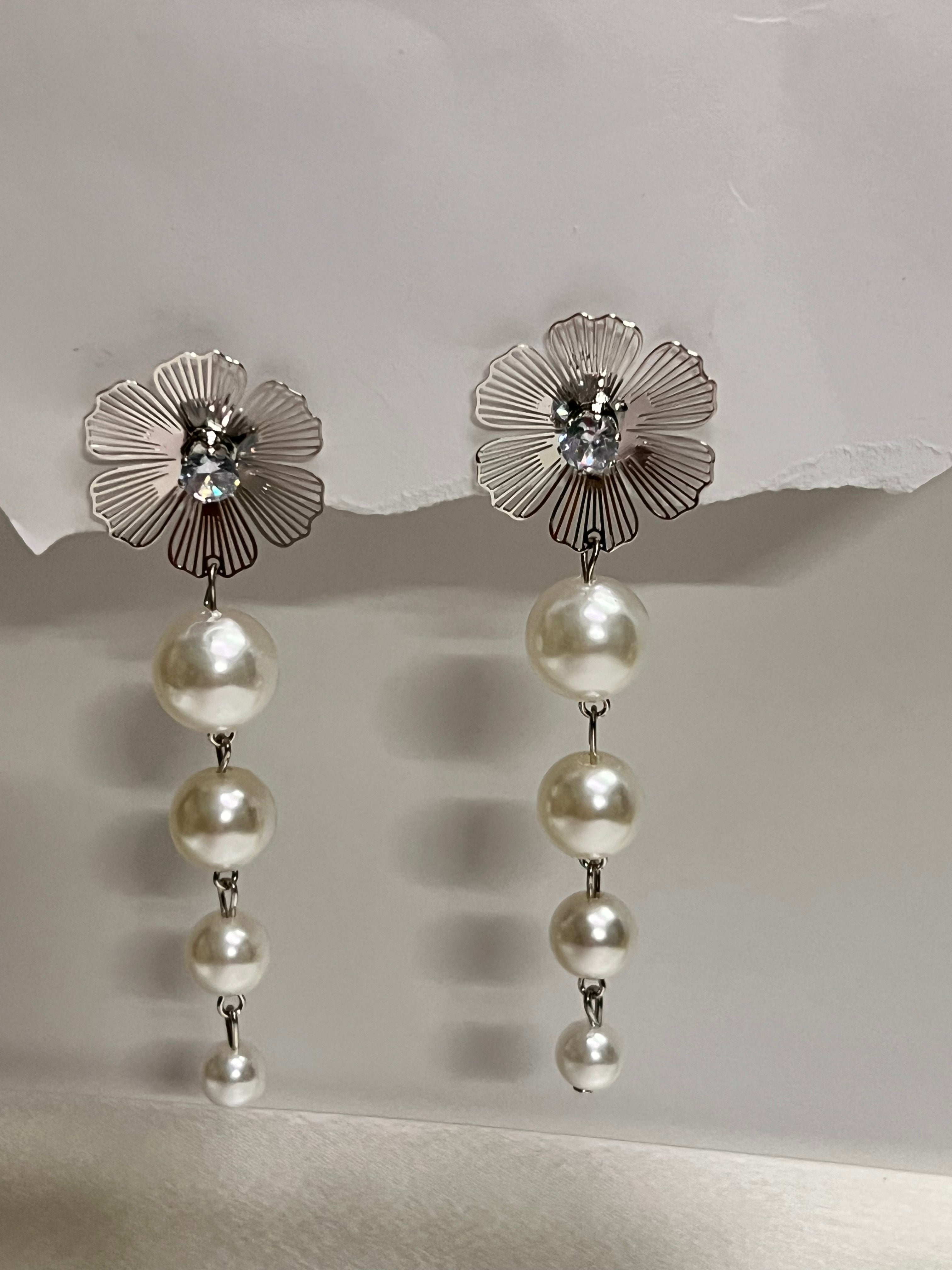 SIVERLY PEARL Fashion Earrings
