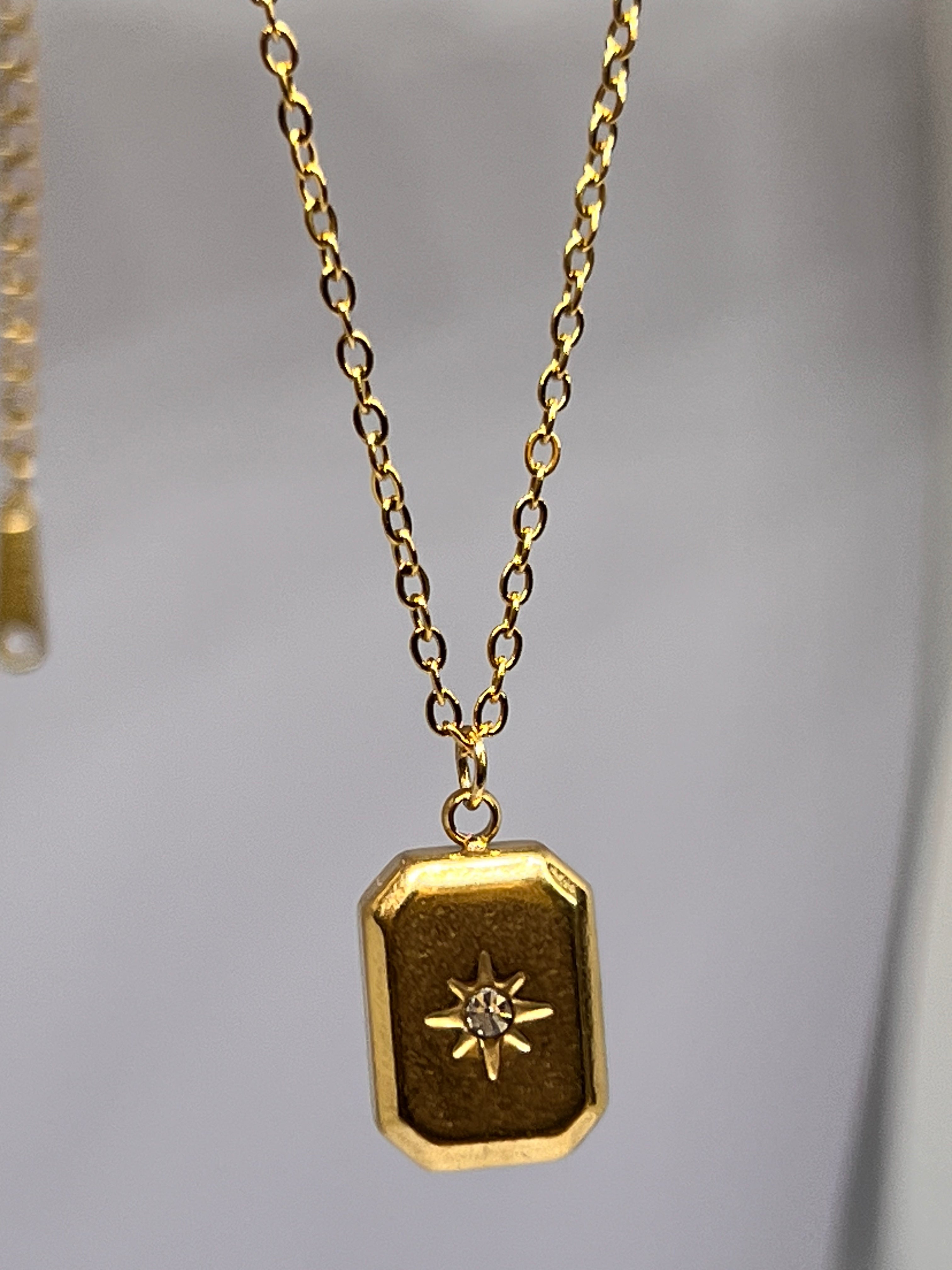 Mini Brick star Anti-tarnish Necklace