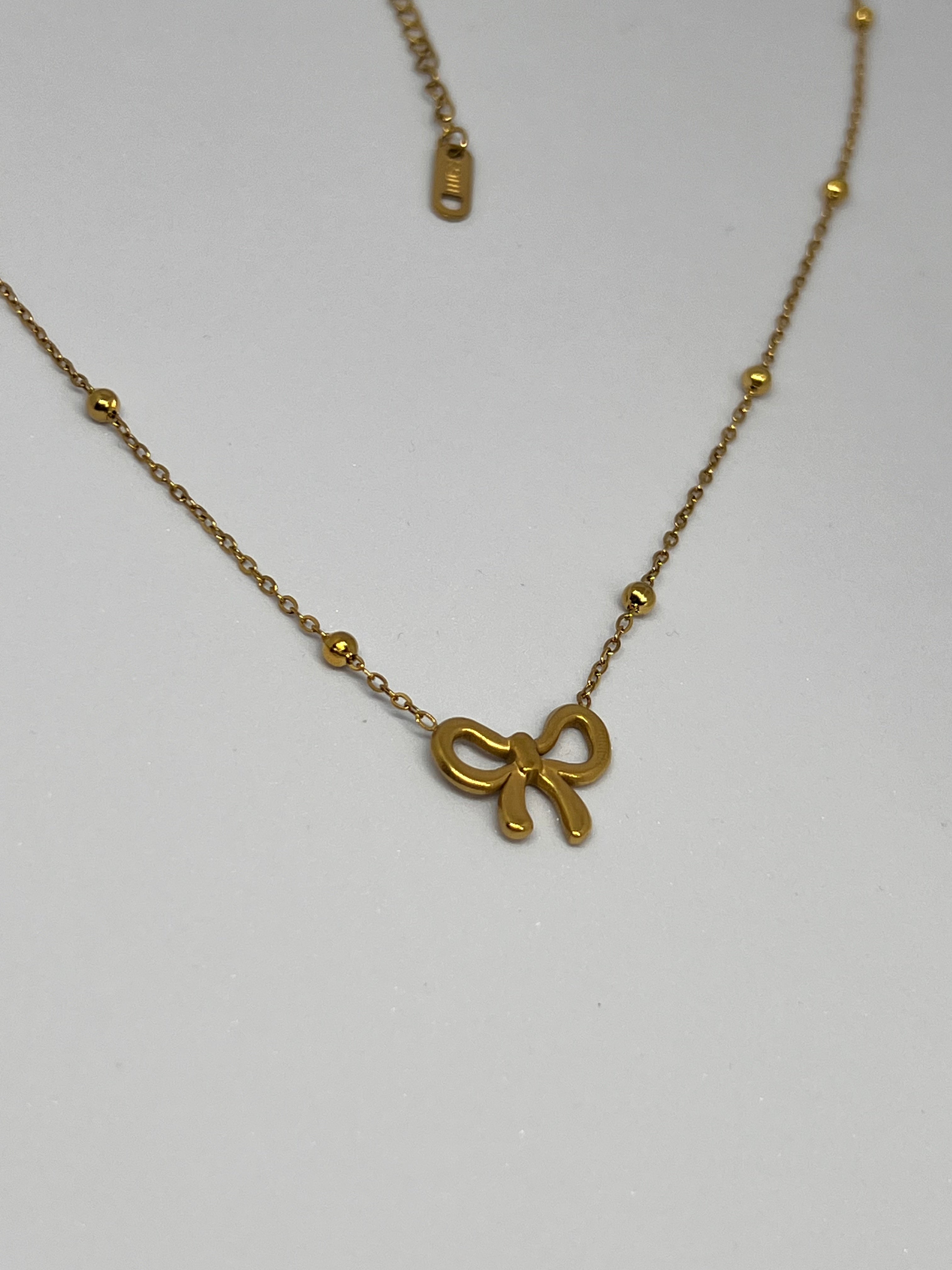 Mini Bow Anti-tarnish Necklace