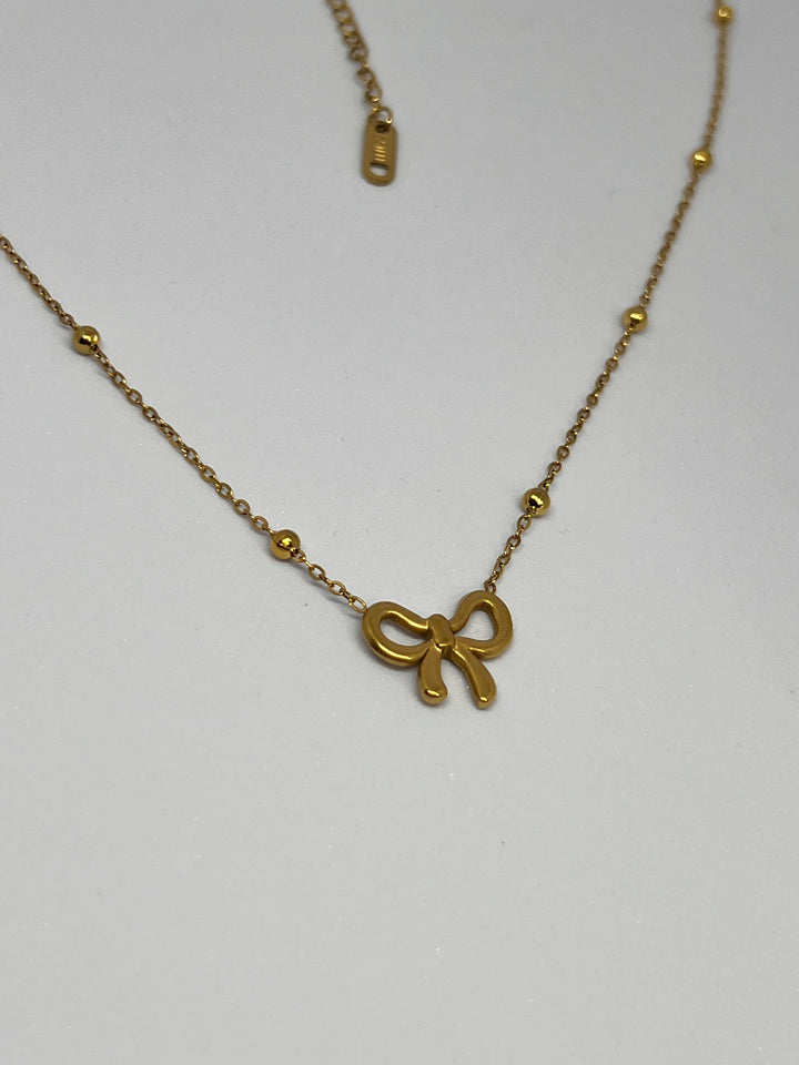 Mini Bow Anti-tarnish Necklace