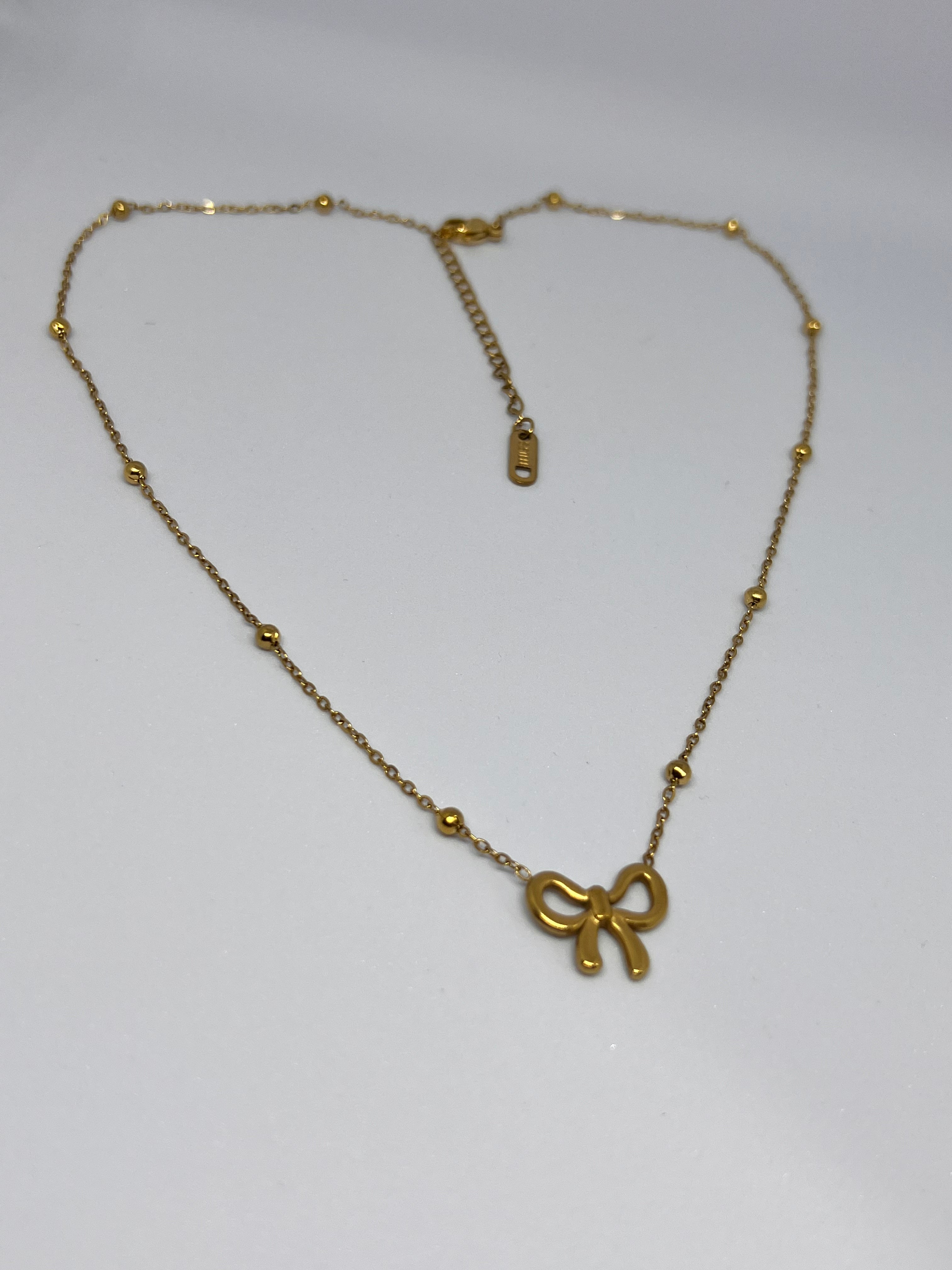 Mini Bow Anti-tarnish Necklace