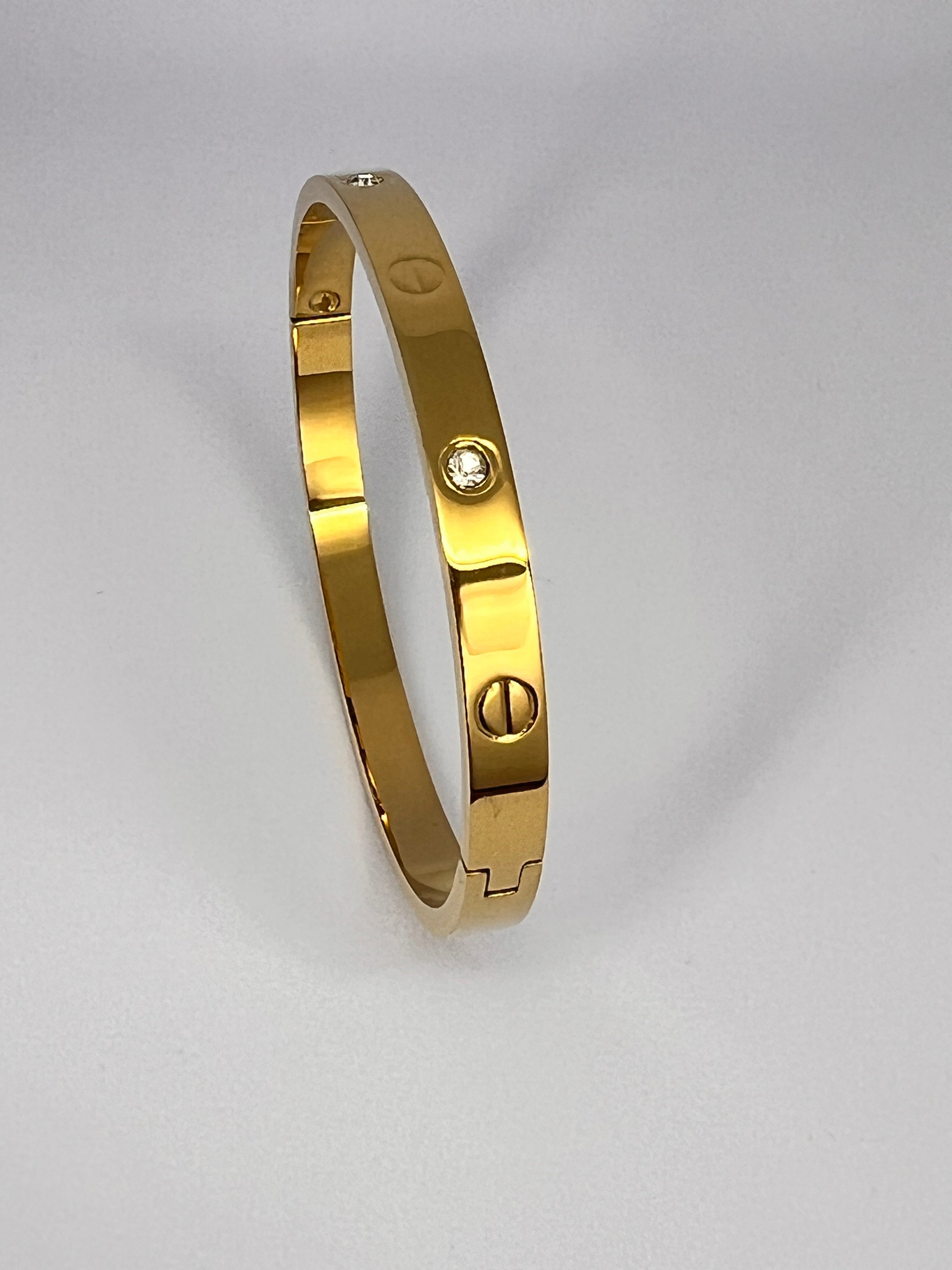 AURA Stone Golden Anti-Tarnish Band